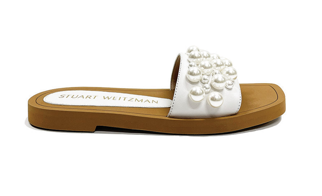 white pearl sandal